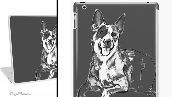 Blue Heeler Laptop Skins and iPad Cases